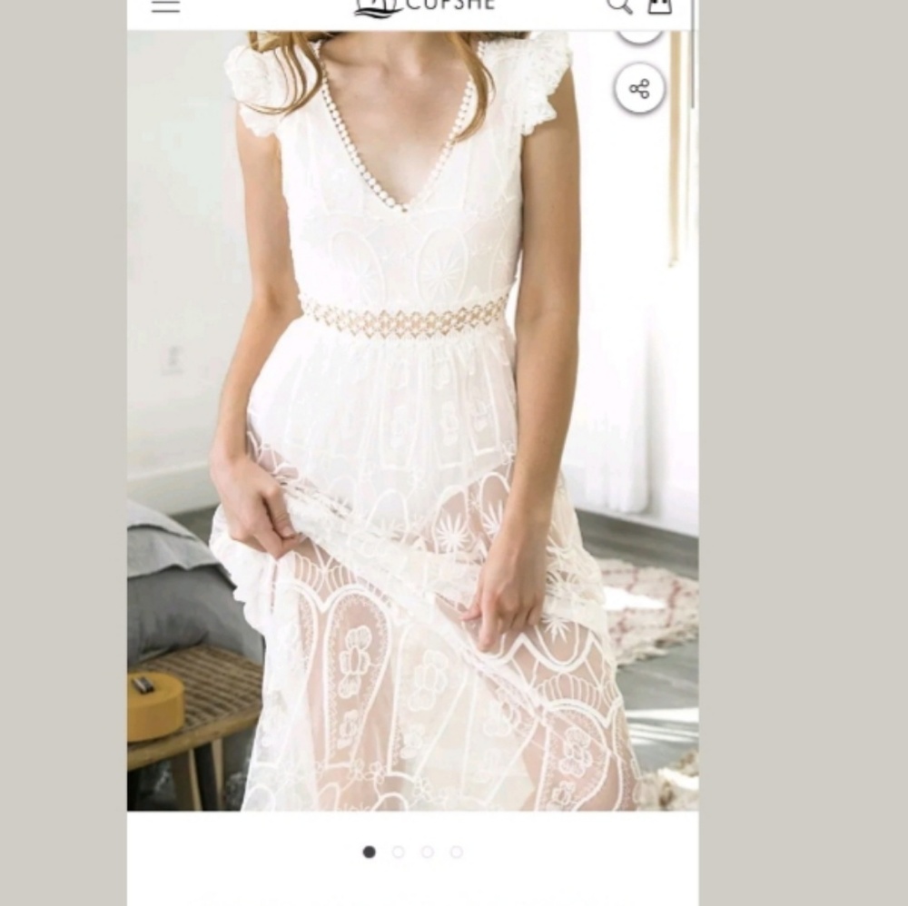 White lacy dress